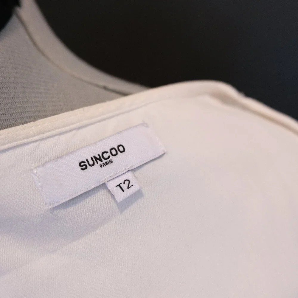 Suncoo Paris White Summer crochet trim sundress - Picture 6 of 6